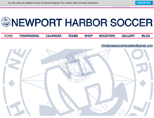 Tablet Screenshot of nhboyssoccer.com